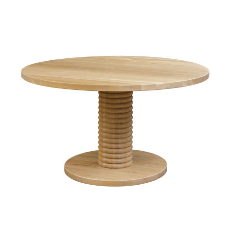 Amish Waterford Round Solid Top Pedestal Table — product view 2
