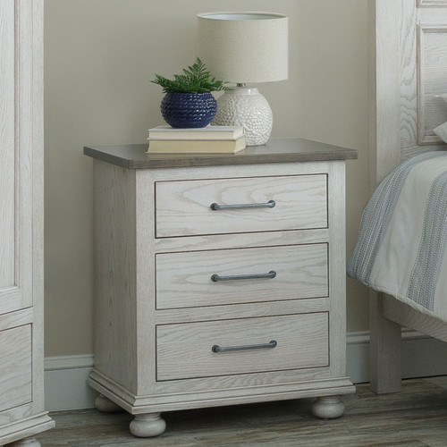 Amish Hickory Grove 3-Drawer Night Stand — product view