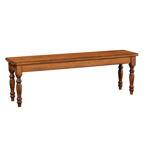 Amish Jasper Turned Leg Dining Bench — product view 2