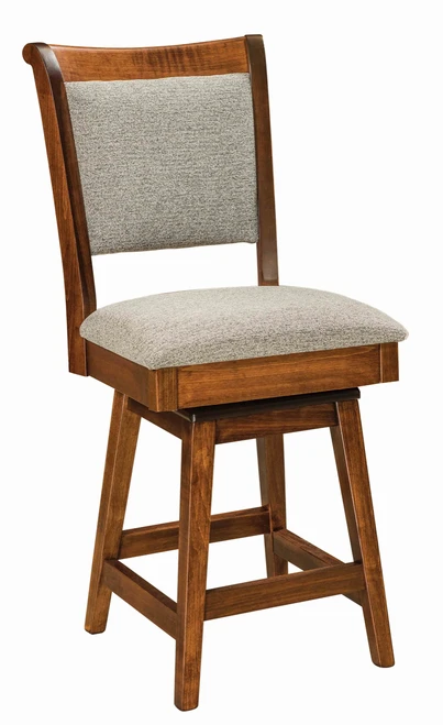 Kimberly 10644-2 swivel bar stool; manufacturer product photograph with upholstery shown.