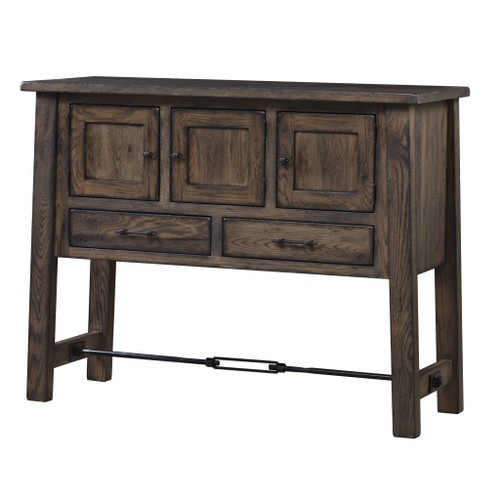 Amish Ouray Solid Wood Iron Buckle Dining Sideboard — product view 2
