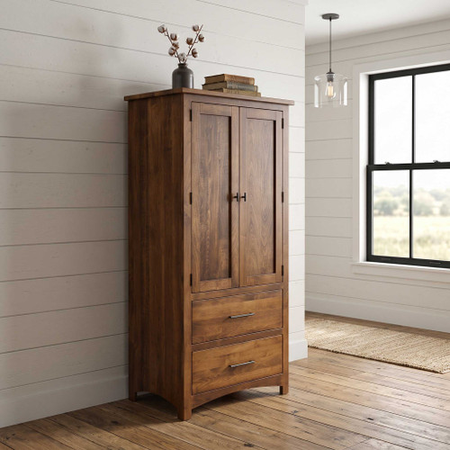 Amish Avondale 2-Drawer 2-Door Bedroom Armoire — product view