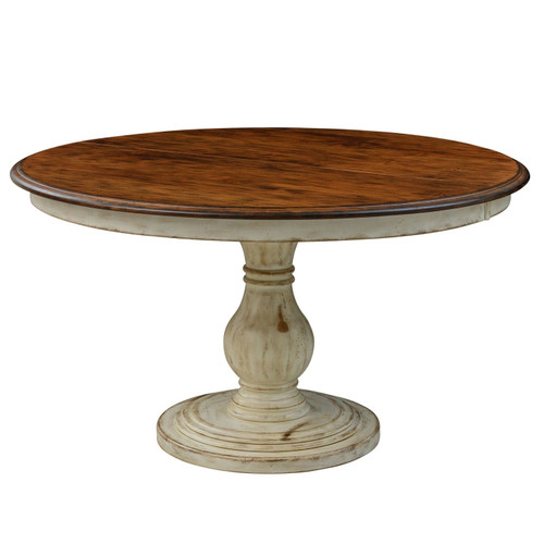Amish Raleigh Round Expandable Pedestal Dining Table — product view 2