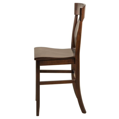 Baldwin Amish Solid Wood Lumbar Back Bar Chair — product view 2