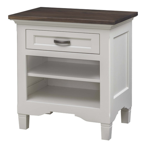 Amish Lexington 1-Drawer Nightstand w/ Open Shelf — product view