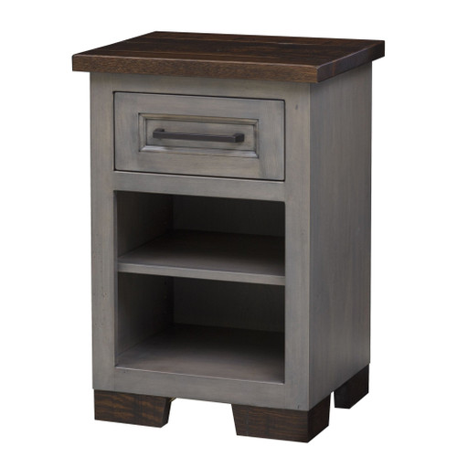 Amish Hudson 1 Drawer Open Shelf Nightstand — product view 2
