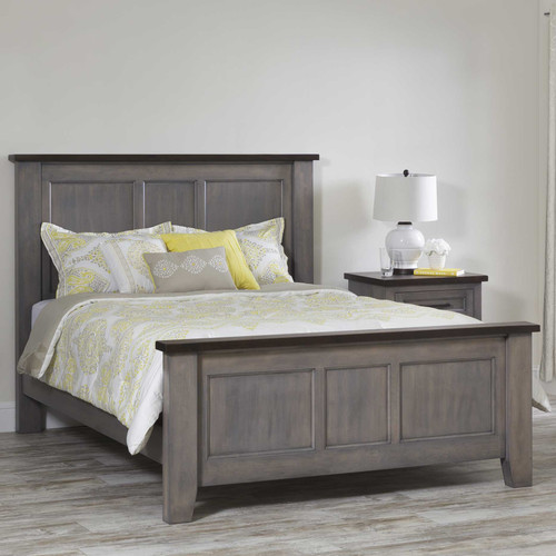 Amish Hudson Solid Wood Panel Bed — product view