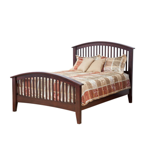 Amish Concord Solid Wood Arched Spindle Bed — product view 2