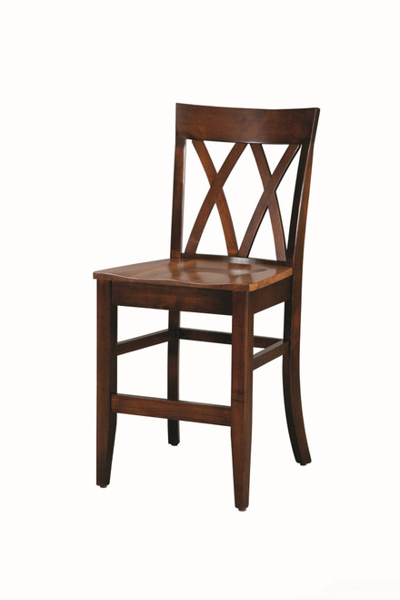 Amish Herrington Double X Back Bar Chair — product view 2