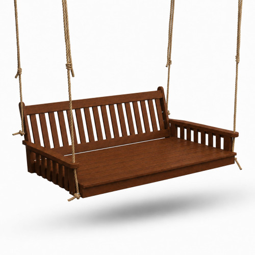 Ecommersify Inc Heritage Slat HDPE Poly Hanging Daybed Swing, Amish Made in USA