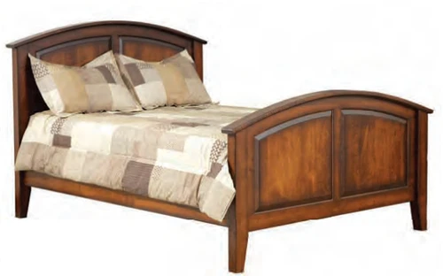 Morning Ridge bed — actual manufacturer photograph; selected size, components, wood and finish may differ