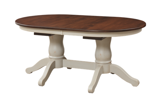 903 Series_Napoleon Double Pedestal Table_Asbury, Metro Gray.png — actual manufacturer photograph; see description for pictured model scope