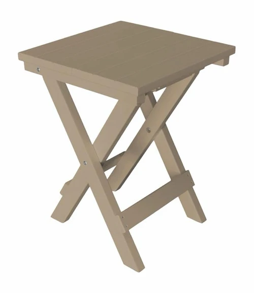 Ecommersify Inc Square HDPE Poly Outdoor Bistro Table, Amish Made in USA