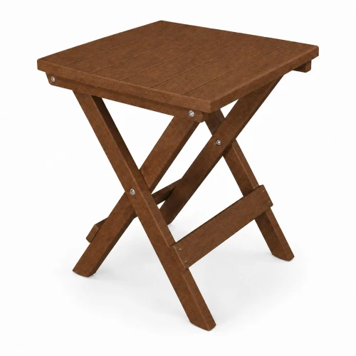 Ecommersify Inc Square HDPE Poly Outdoor Bistro Table, Amish Made in USA
