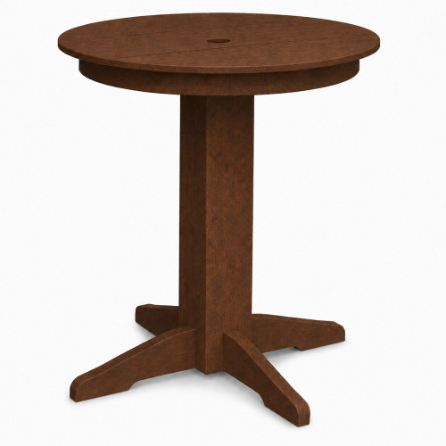 Ecommersify Inc Round HDPE Poly Outdoor Counter Height Table, Amish Made in USA