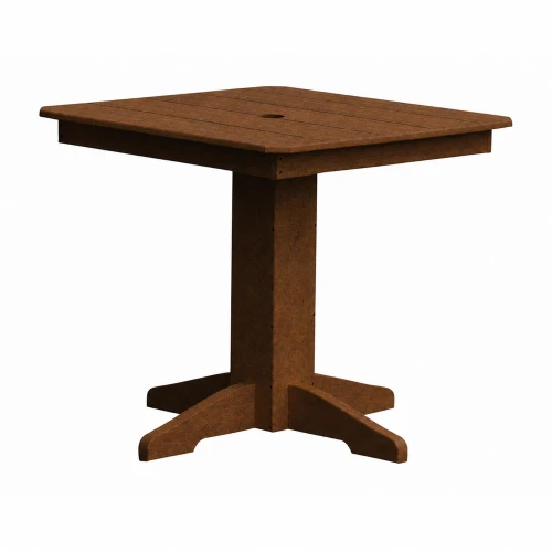 Ecommersify Inc Square HDPE Poly Outdoor Dining Table, Amish Made in USA