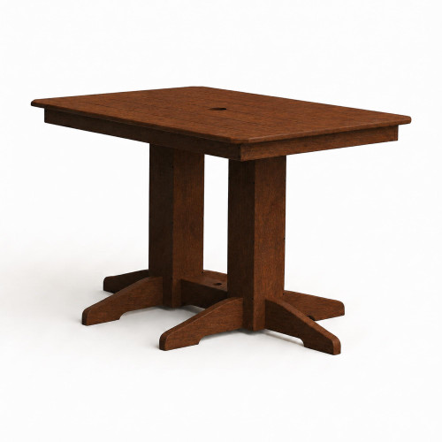 Ecommersify Inc Rectangular HDPE Poly Outdoor Dining Table, Amish Made in USA