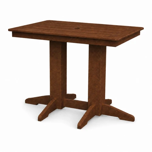 Ecommersify Inc Rectangular HDPE Poly Outdoor Counter Height Table, Amish Made in USA