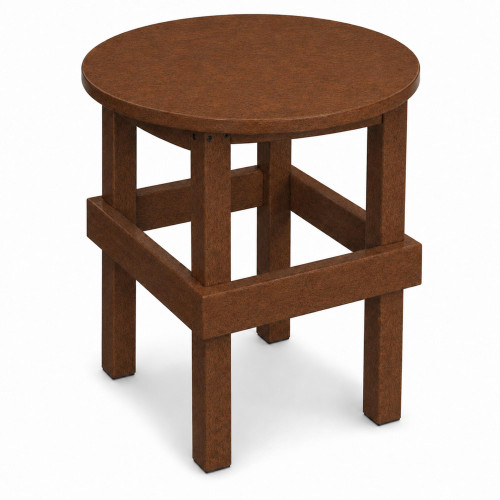 Ecommersify Inc Round HDPE Poly Outdoor Side Table, Amish Made in USA