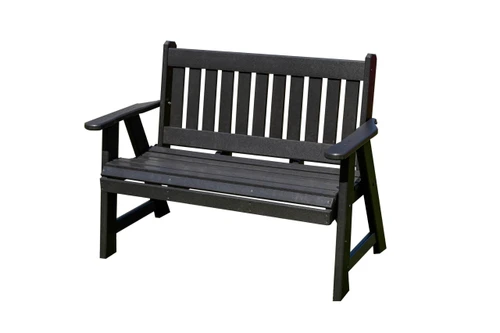 Ecommersify Inc Mission HDPE Poly Garden Bench, Amish Made in USA