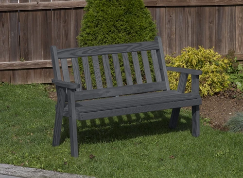Ecommersify Inc Mission Pressure Treated Pine Garden Bench, Amish Made in USA