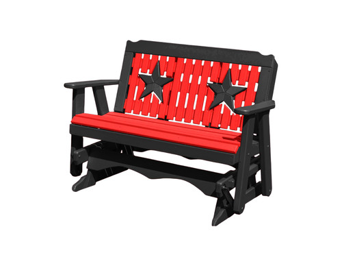 Ecommersify Inc Starback HDPE Poly Outdoor Glider Bench, Amish Made in USA