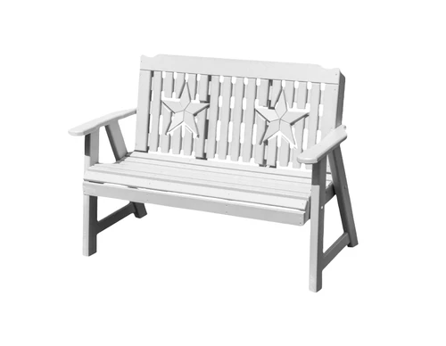 Ecommersify Inc Starback HDPE Poly Garden Bench, Solid Colors, Amish Made in USA