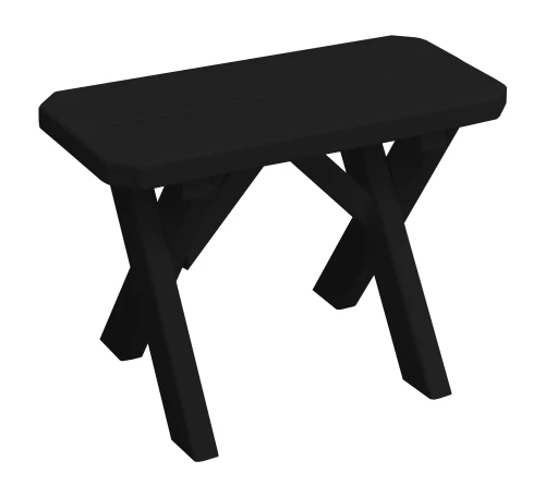 Ecommersify Inc Pine X-Leg Outdoor Garden Bench, Amish Made in USA