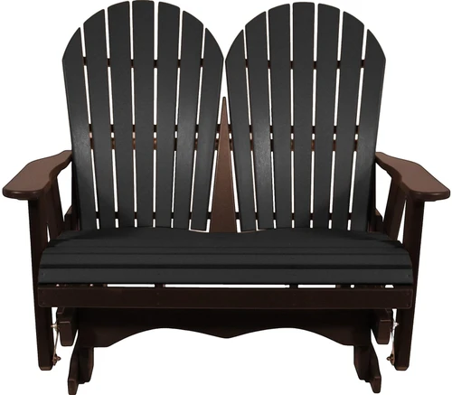 Ecommersify Inc Adirondack HDPE Poly Outdoor Glider, Amish Made in USA
