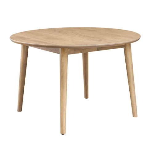 Amish 48" Norway Expandable Hard Maple Round Table with 4 Cushion Chairs — product view 2