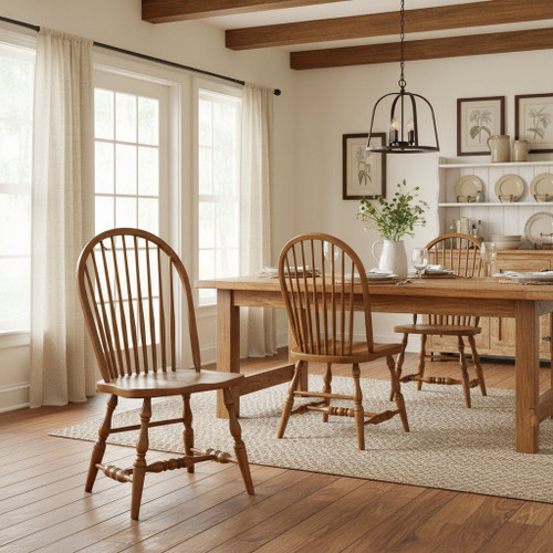 Amish 9-Spindle Windsor Dining Chair — product view
