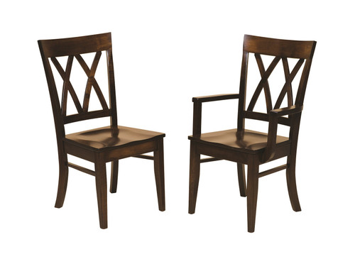 Amish Herrington Double X Back Dining Chair — product view 2