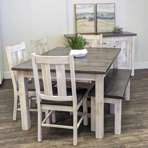 Amish Alamo Rectangular Expandable Leg Table — product view