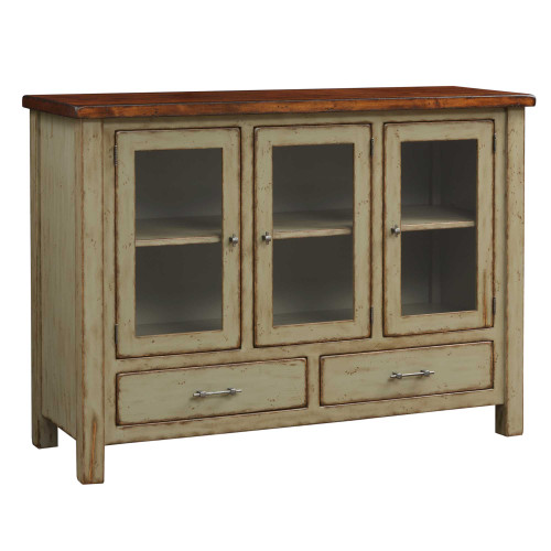 Amish Rustic Ancient Mission Butcher Block Top Dining Server — product view 2