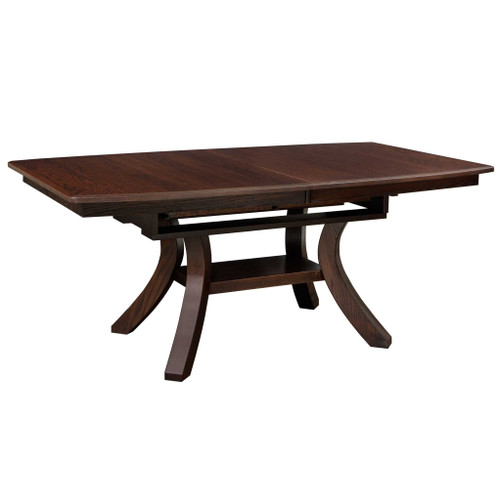 Amish 72" Christy Butterfly Leaf Trestle Dining Table — product view 2