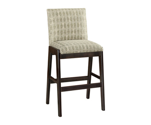 Amish Toledo Solid Wood Cushion Bar Stool — product view