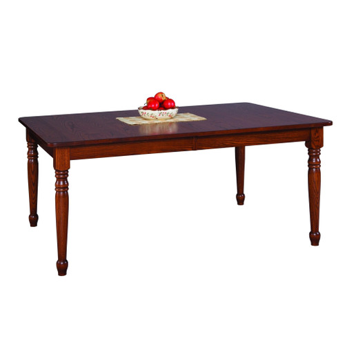 Amish 66" Homestead Turned Leg Dining Set with 6 chairs — product view 2