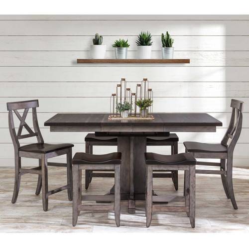 Amish Clifton Butcher Block Expandable Gathering Table — product view
