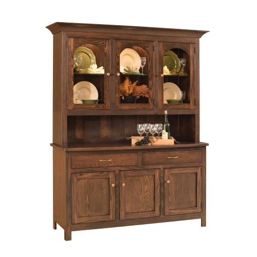Amish Georgetown 3-Door Dining Hutch — product view 2