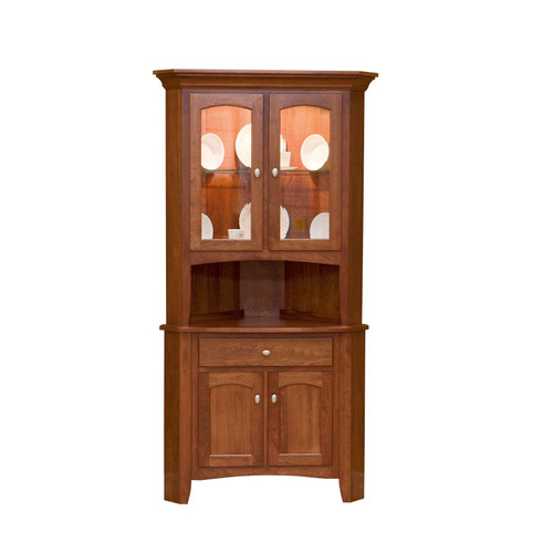 Amish Concord China Corner Hutch — product view 2