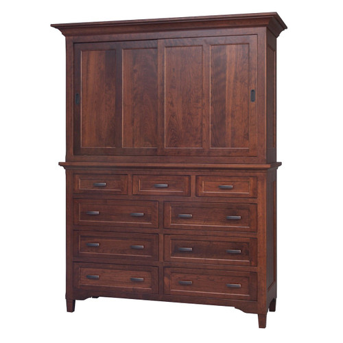 Amish Lexington Mule Chest with Sliding Doors — product view 2