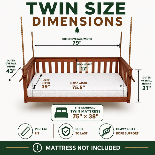 What Size Hanging Bed Swing Fits Your Porch? A Measuring Guide