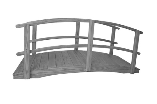 A wooden garden bridge from the Ecommersify collection