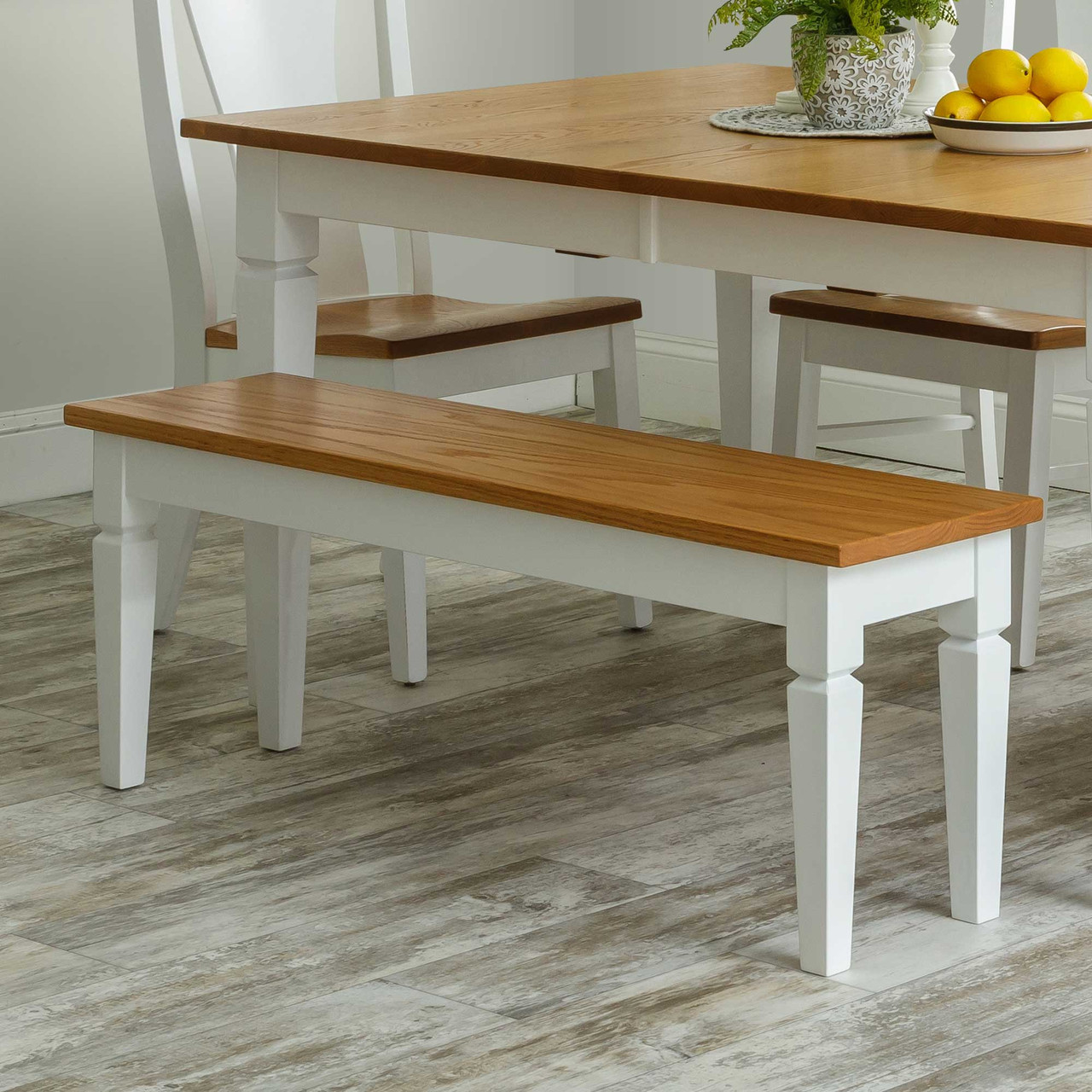 Amish Lexington Dining Bench — actual product photograph