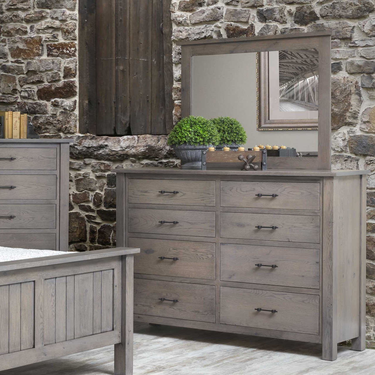 Amish Heirloom Mission High Dresser — actual product photograph