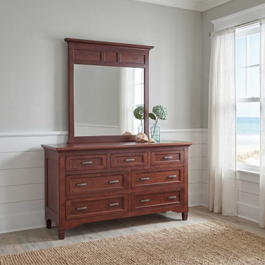 Lexington Bedroom 7 Drawer Dresser | Handmade Amish Solid Wood Furniture with Heirloom Quality Craftsmanship, Made in USA