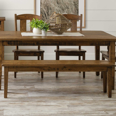 Shaker Dining Room Bench | Handmade Amish Solid Wood Furniture with Heirloom Quality Craftsmanship, Made in USA
