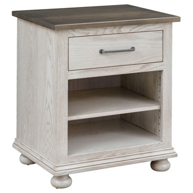 Hickory Grove Open Night Stand - Quick Ship | Handmade Amish Solid Wood Furniture with Heirloom Quality Craftsmanship, Made in USA