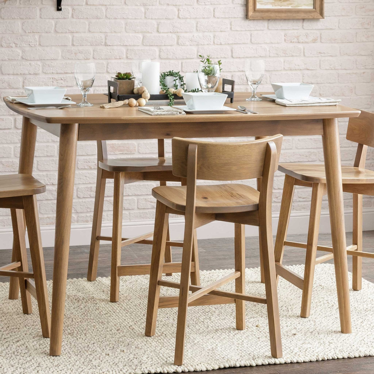 Amish Austin Solid Wood Gathering Counter Height Table — actual product photograph