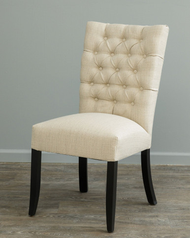 Alana Upholstered Dining Chair | Handmade Amish Solid Wood Furniture with Heirloom Quality Craftsmanship, Made in USA